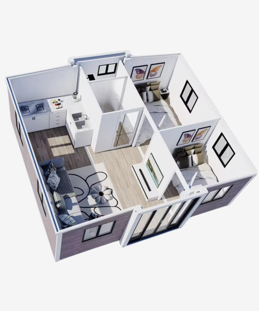 Modern tiny home interior and exterior inspiration